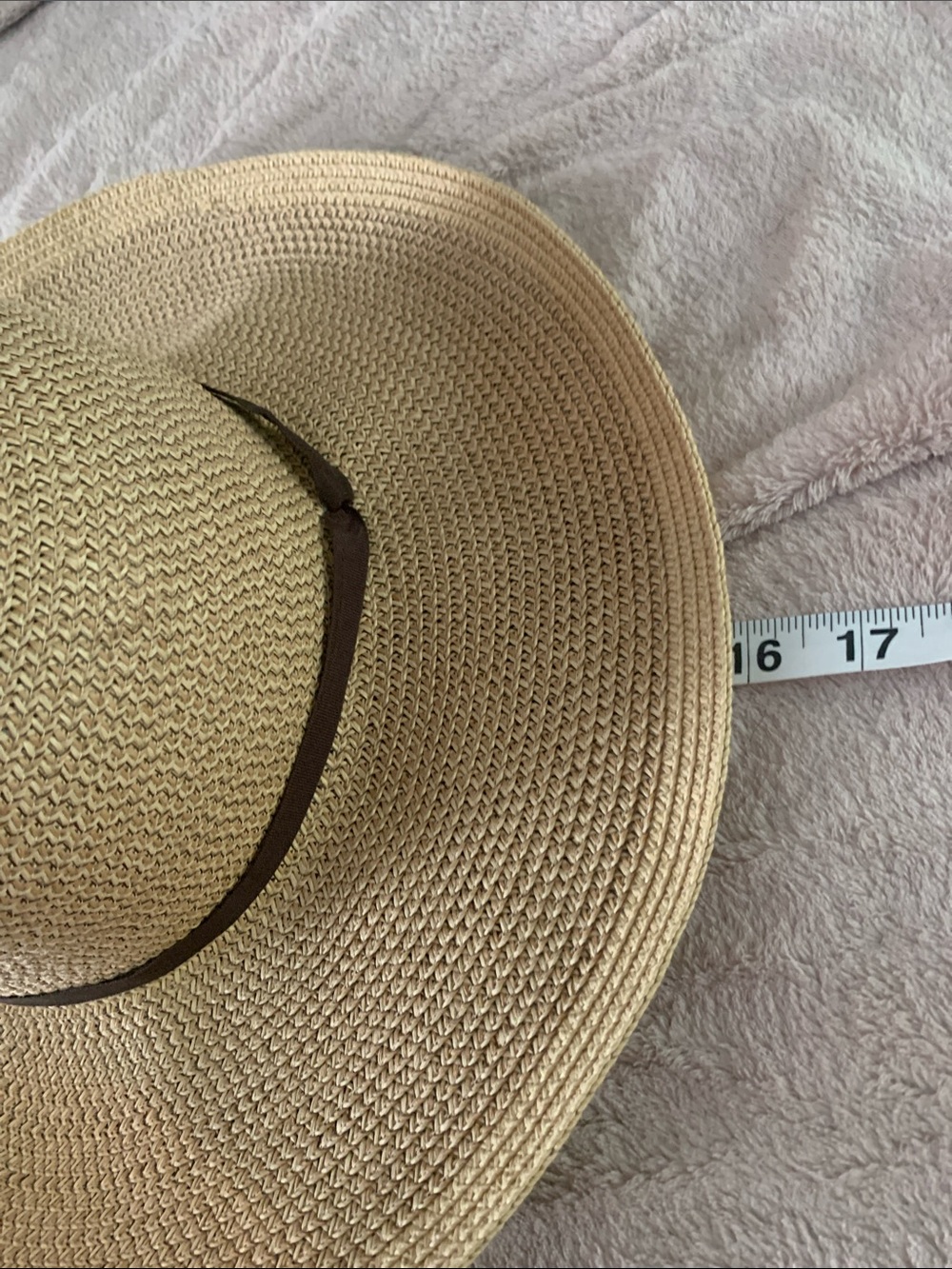 Smith & Hawken Unisex Natural Straw Sun Hat with Adjustable Ties - Picture 8 of 11